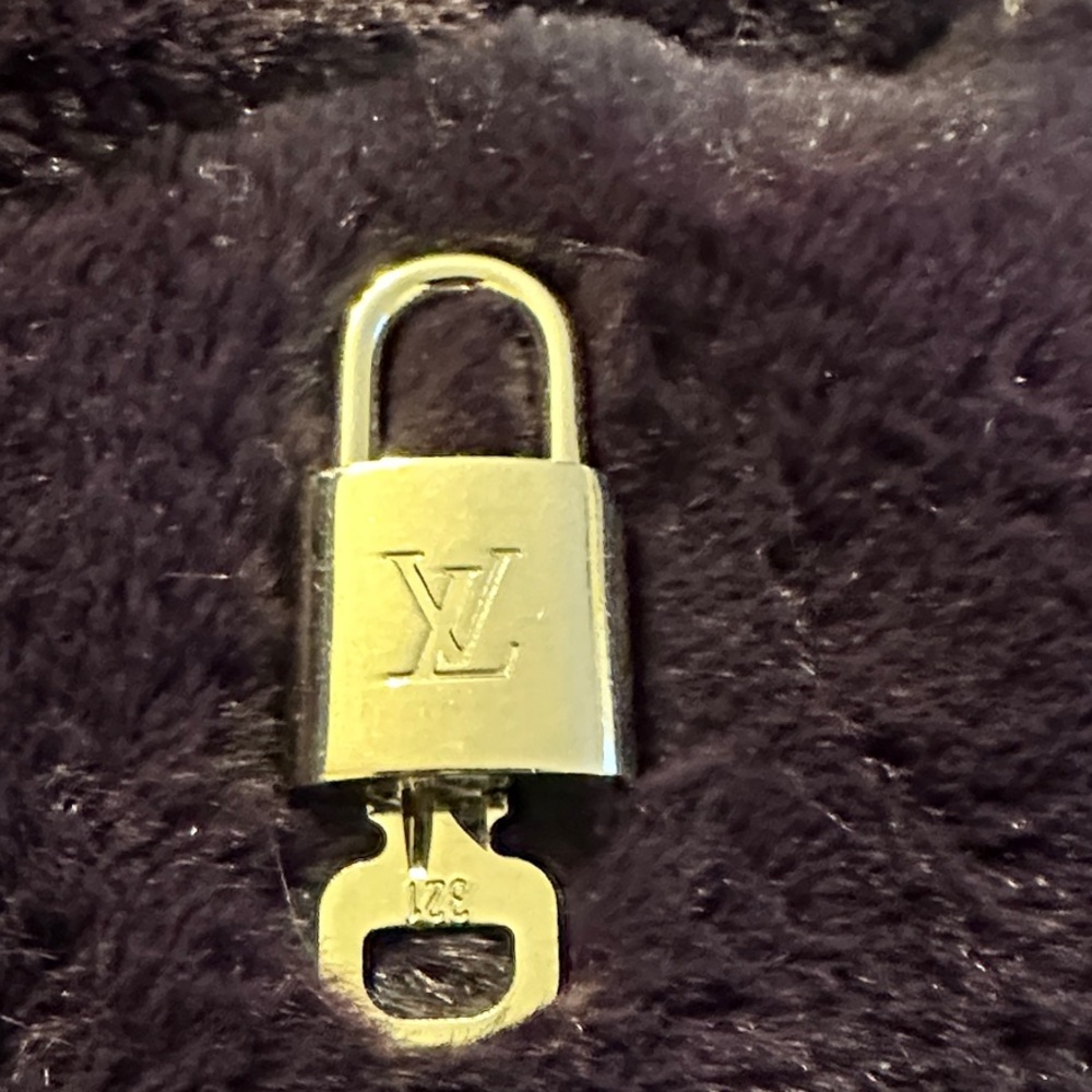 Guaranteed Authentic Louis Vuitton Silver Lock and Key